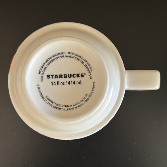 Starbucks Ceramic 2019 Peony Swirl 14 oz Mug - Picture 6 of 6